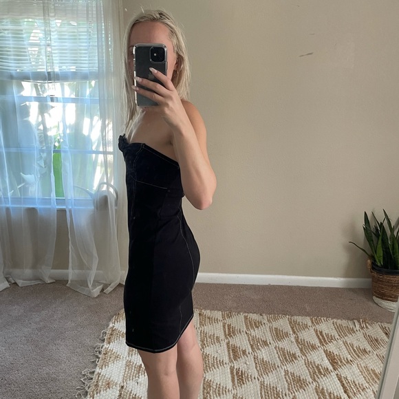 NWOT Express Rocky Barnes Black Dress - Picture 4 of 6